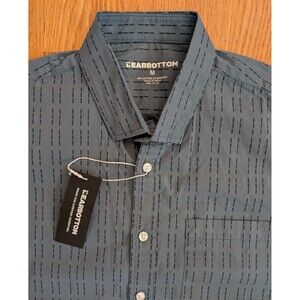 Bear Bottom Marina Shirt Mens Medium Beach Pool Summer Resort Dash Geometric NWT